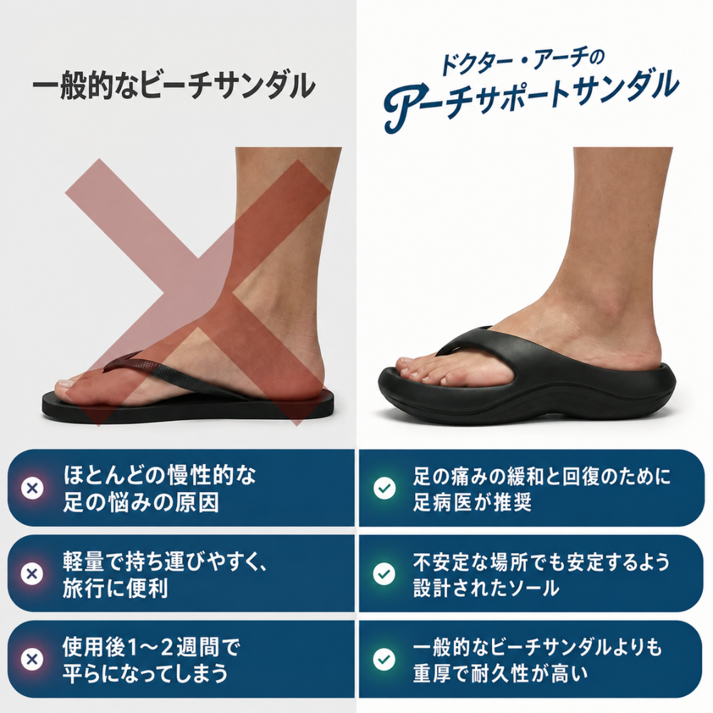 KIVENA アーチサポートビーチサンダル