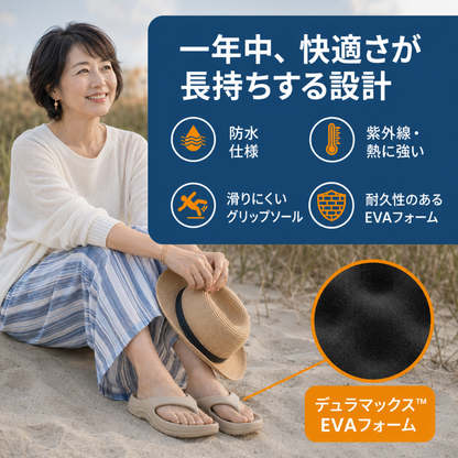KIVENA アーチサポートビーチサンダル