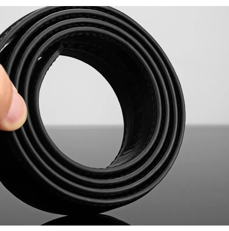 Heren Leren Riem met Metalen Automatische Gesp