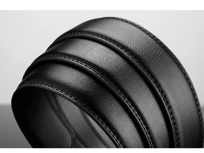 Heren Leren Riem met Metalen Automatische Gesp