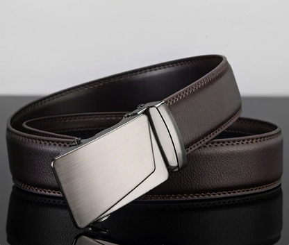 Heren Leren Riem met Metalen Automatische Gesp
