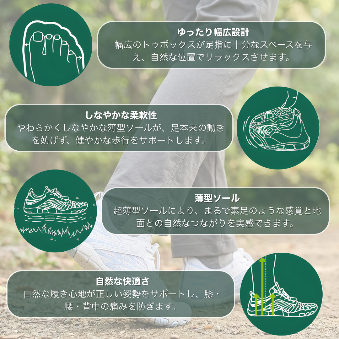 KIVENA Pro – 一日中快適＆痛みゼロのベアフットシューズ